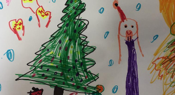 ANAOKULU YENİ YIL RESİM ÇALIŞMASI